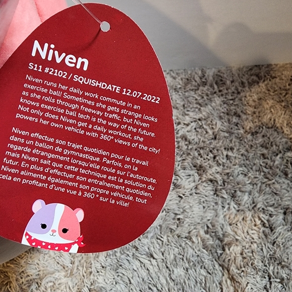NWT Niven the Hamster 🐹 Squishmallow 11" - Picture 5 of 5